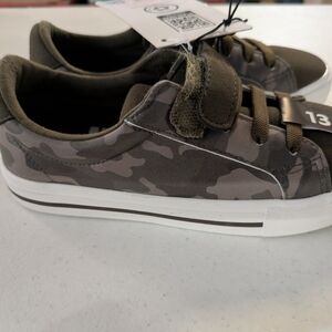 Camouflage Kids Sneakers with Velcro Strap